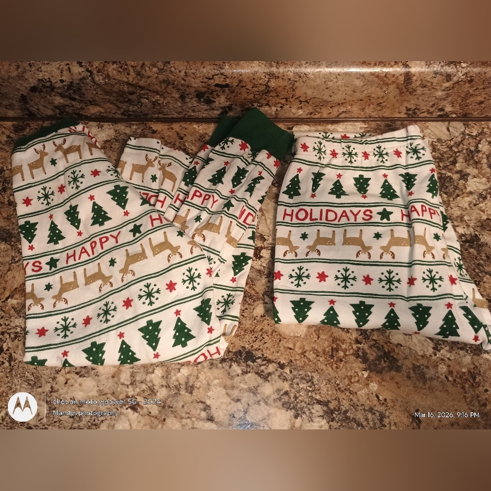 Carter's size 14 holiday Christmas pajamas two-piece holiday PJ size 14. - Picture 1 of 4